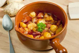 Beef stew with chorizo