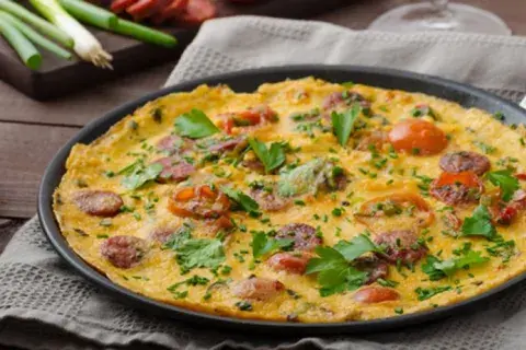 Spanish omelette chorizo