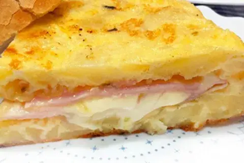 Palacios Omelet Stuffed With Ham And Cheese