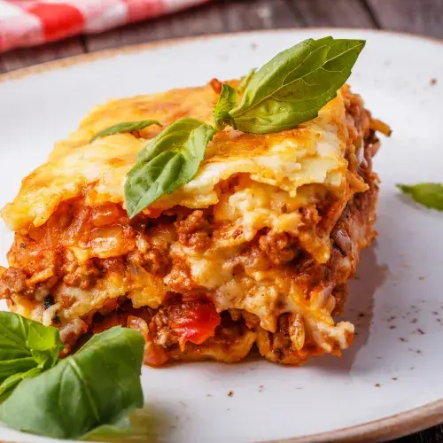 Meat and chorizo lasagna