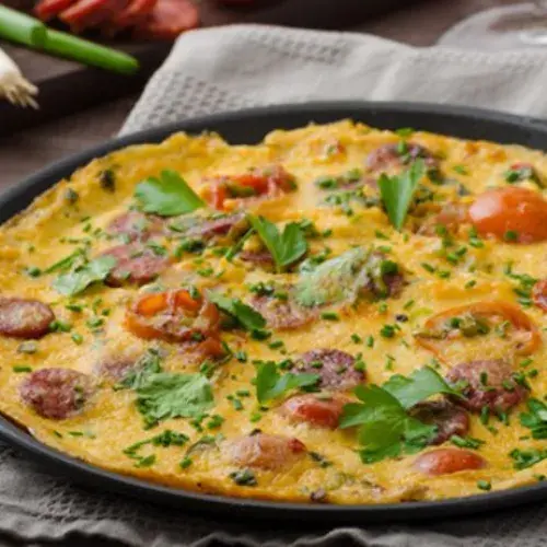 Spanish omelette chorizo