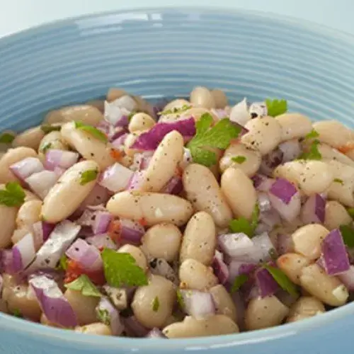 White bean and cod salad